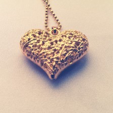Кулон "Объемное сердце"