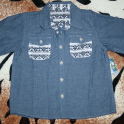 Распродажа: джинсовая рубашка на мальчика, Англия, новая