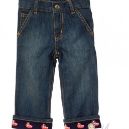 Джинсы Gymboree с вышитыми корабликами по низу, размер 2Т