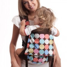 Рюкзак-переноска Universal "Уни" (в комплекте с накладками для сосания) - I love mum