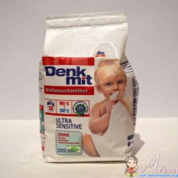Детский стиральный порошок Denk Mit гипоаллергенный Германия.