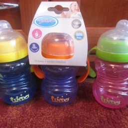 Поилочка-непроливайка с силиконовым носиком и ручками 