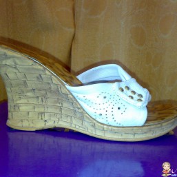 Белые кожаные босоножки, размер 37