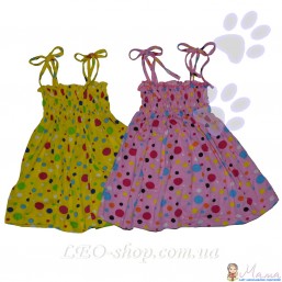 Сарафан летний в горошек