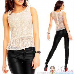 кружевная майка