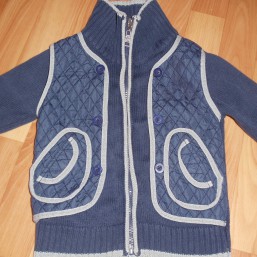 Кофта теплая на змейке на мальчика 1,5-2,5 годика