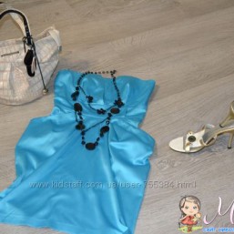 Шикарное бирюзовое вечернее праздничное платье OGGI Шара