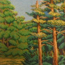 Картина из бисера "Лес"