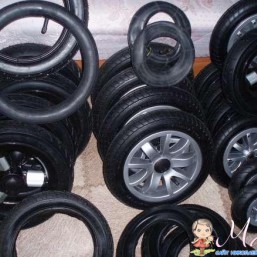 Камеры, покрышки, колеса для детских колясок
