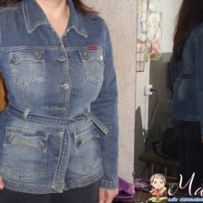 джинсовый кардиган 44-46р