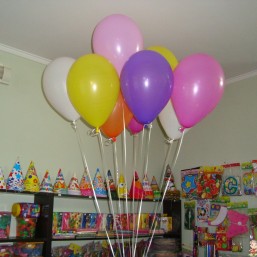 Связка шаров гелий 10