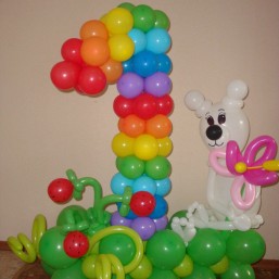 Подарочные цифры из шаров