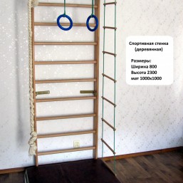 Детская спортивная стенка (деревянная)