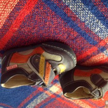 Ботиночки- красовки на липучке кожа 20 разм