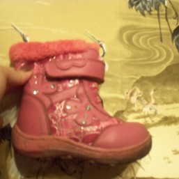 Сапожки 22р. розовые