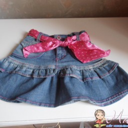 Джинсовая юбка (возраст 6-7 лет)