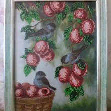 картина вышитая бисером