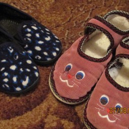 тапочки 22р. и 27 р.(17 см. по стельке)