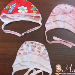 Чепчики, шапочки для манюни