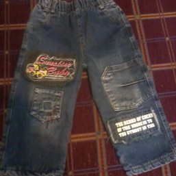 Утеплённые джинсы на мальчика