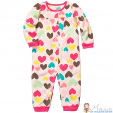 Флисовый человечек Carter's для девочки одет 1 раз