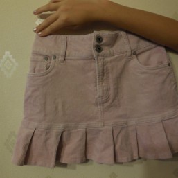 Юбка вельветовая