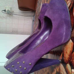 Туфли лиловые