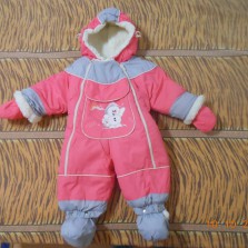 Зимний комбинезон 80 рост, шапка