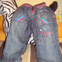 Зимние меховые джинсы 