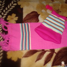 Комплект шапка и шарфик.