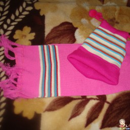 Комплект шапка и шарфик.