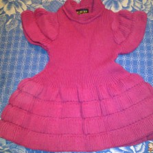 Трикотажное платье на 9-15 мес.