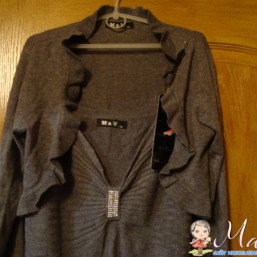 Теплое платье с болеро