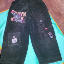 вельветовые утепленные брюки на 3-4 года