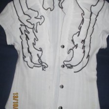 блузка с жабо 122р.