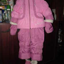 Зимний комбинезон на овчине для девочки