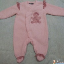 Теплый нарядный человечек для девочки, 6 мес.