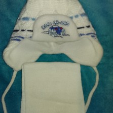 Шапка на флисе +шарфик