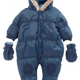 Комбинезон синий стеганый фирмы Next демисезонный (осень-весна) 9-12 м