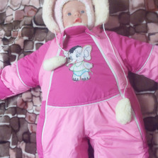 зимний комбинезон- трансформер. на овчине