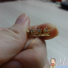 Красивое колечко в виде короны