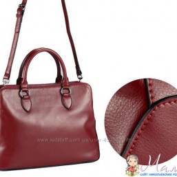 новая кожаная винтажная сумка из Италии