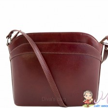 итальянская сумочка из коричневой кожи