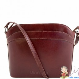 итальянская сумочка из коричневой кожи