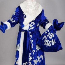 Карнавальный костюм Дед Мороз (взрослый, атласный)