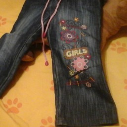 Капри для девочки джинсовые, 5-7 лет