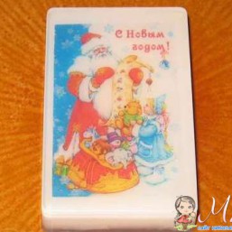 Мыло ручной работы с картинками)