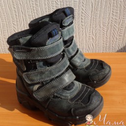 Детские зимние термосапожки мальчику 26 размер 16 см стелька