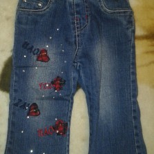 Джинс утепленный.Зима. Девочке на 1-2 г.