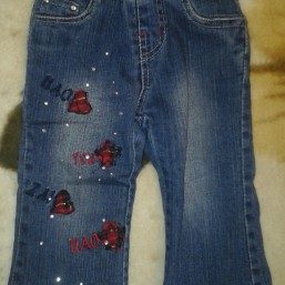 Джинс утепленный.Зима. Девочке на 1-2 г.